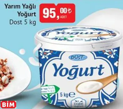 DOST YARIM YAĞLI YOĞURT DOST YARIM YAĞLI YOĞURT
